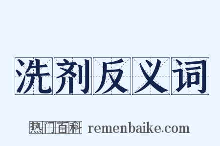 洗剂反义词是什么意思的图片